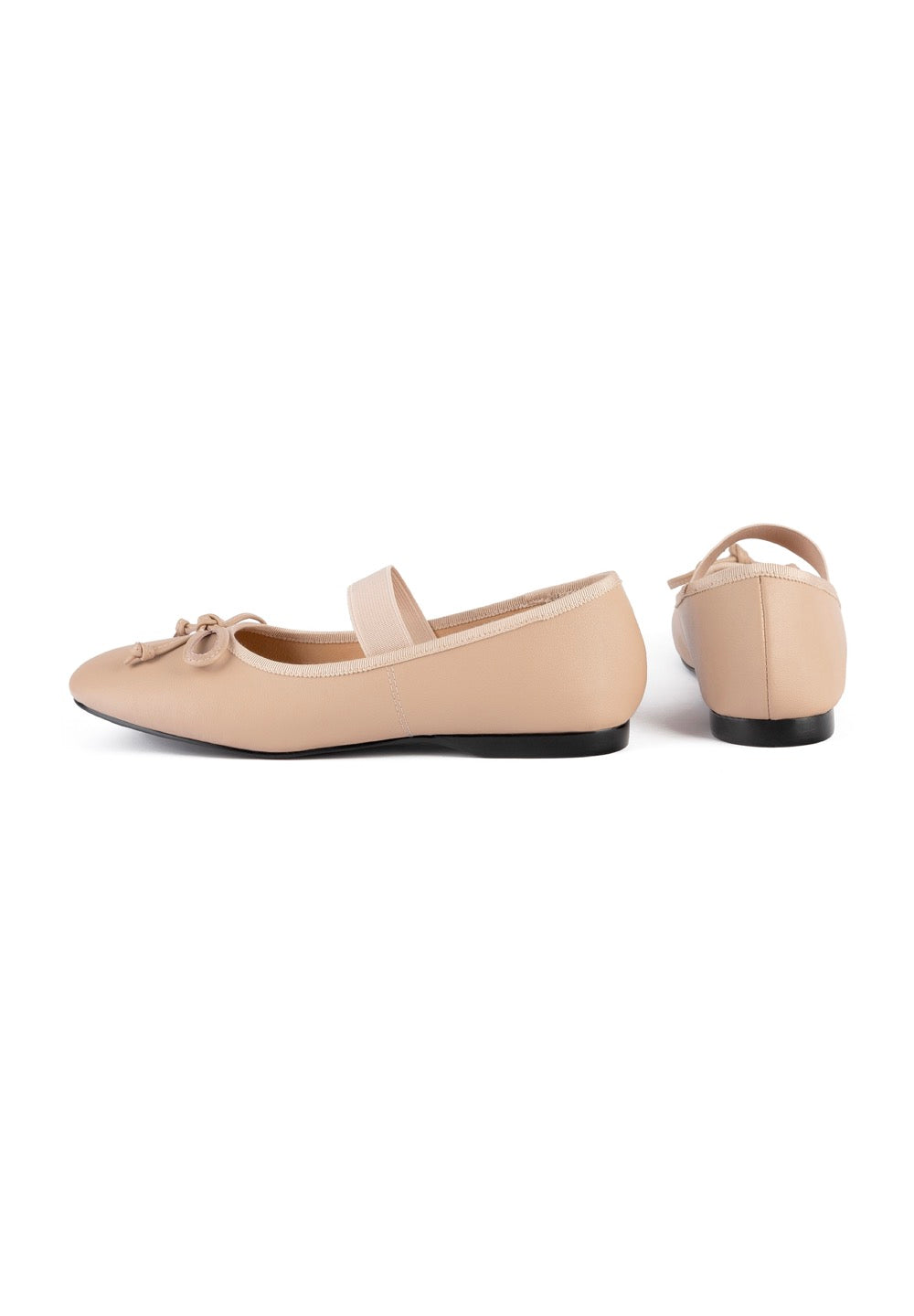 Under Paris Sky Ballet Flats - Nude
