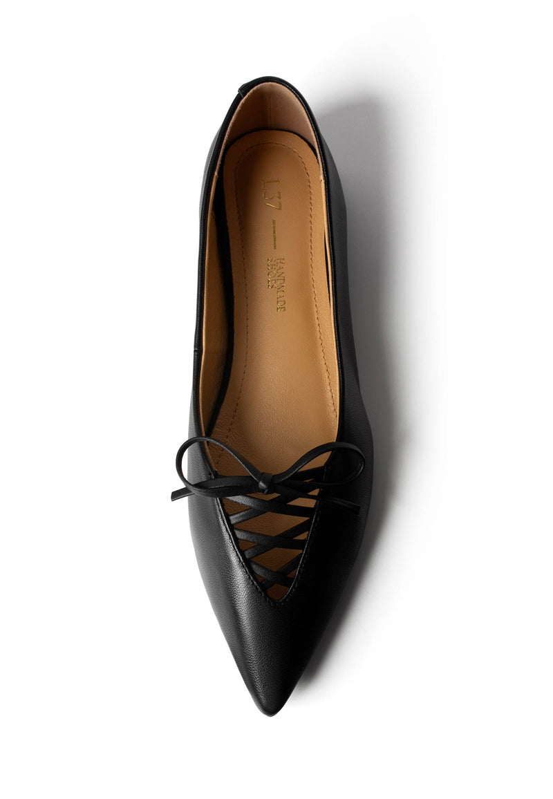 Waves Between Us Two Ballerina Flats - Black