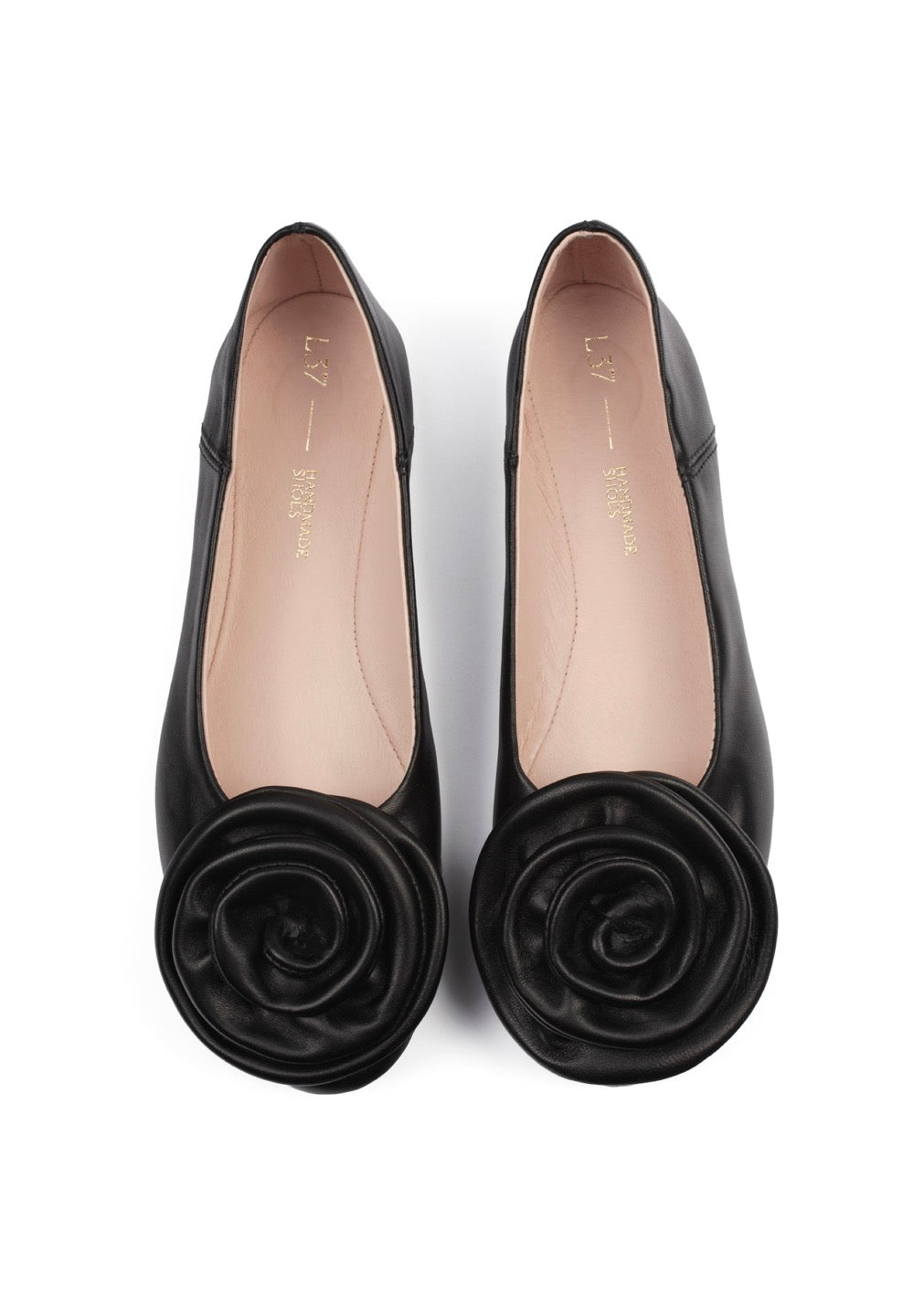Wild Roses Ballerinas - Black