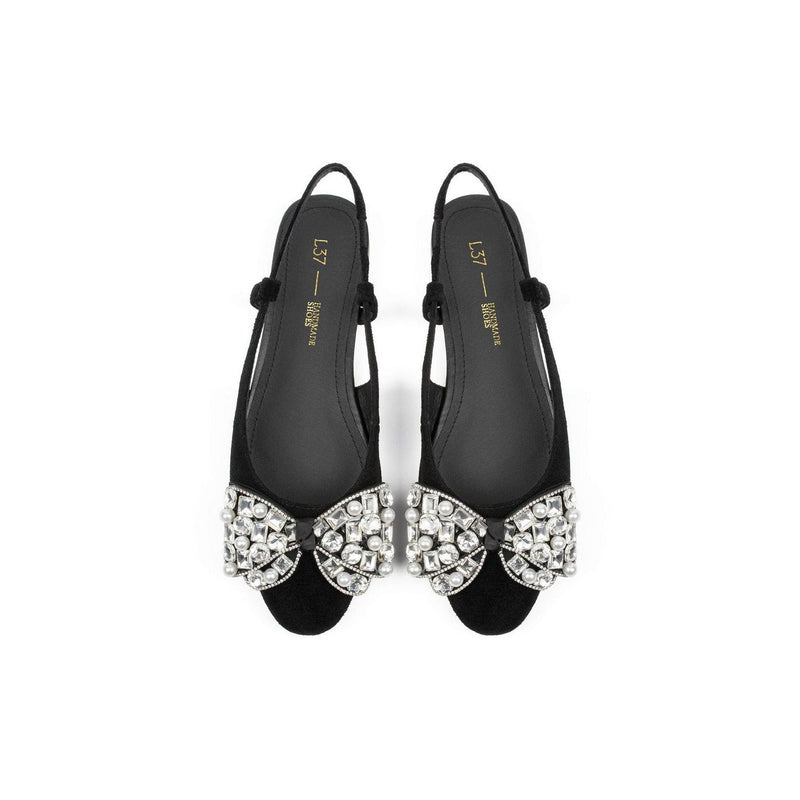 Ballerines With Bated Breath - Noir