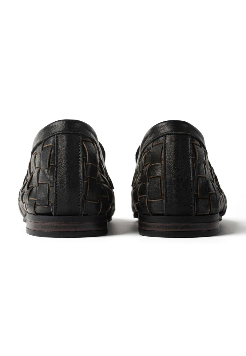 Walking Under Golden Skies Flat Shoes - Black