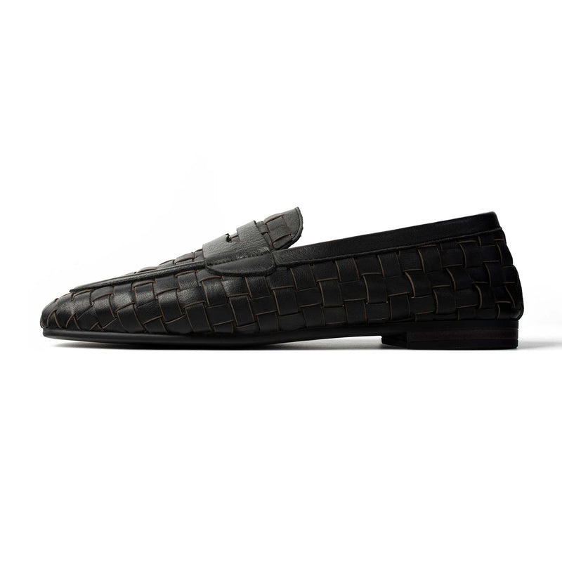 Walking Under Golden Skies Flat Shoes - Black