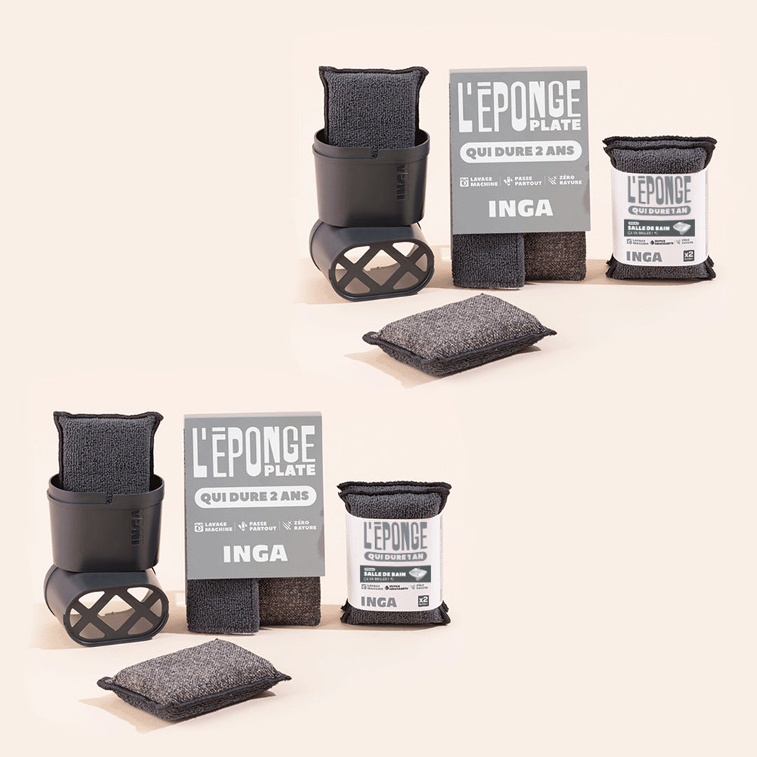 Pack Éponges, Éponges Salle De Bain Et Plates