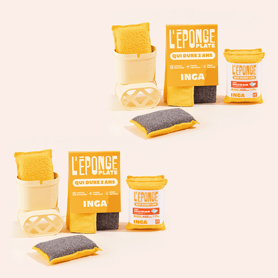 Pack Éponges, Éponges Salle De Bain Et Plates