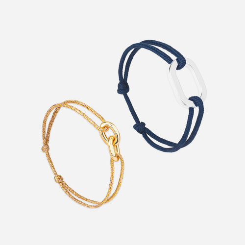 Bracelet Pack Darse X Sintra - Bleu Nuit Et Or