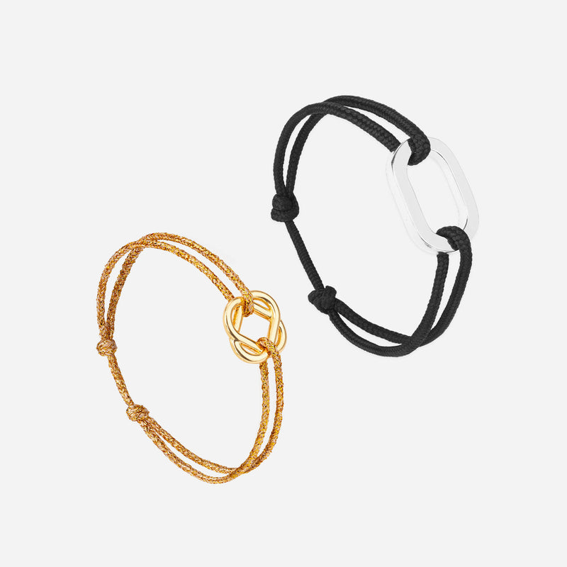 Bracelet Pack Rouf X Nuance - Noir Et Or