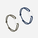 Bracelet Pack Tige X Darse - Kaki Et Bleu Nuit