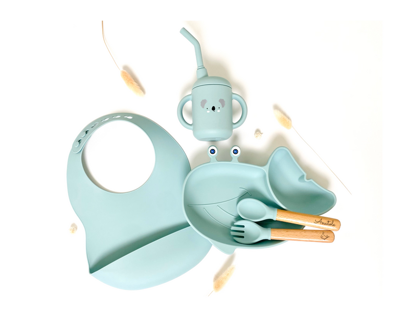 Gabin Le Set Repas Malin - Baleine (Personnalisable)