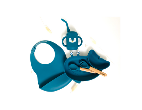 Gabin Le Set Repas Malin - Baleine (Personnalisable)