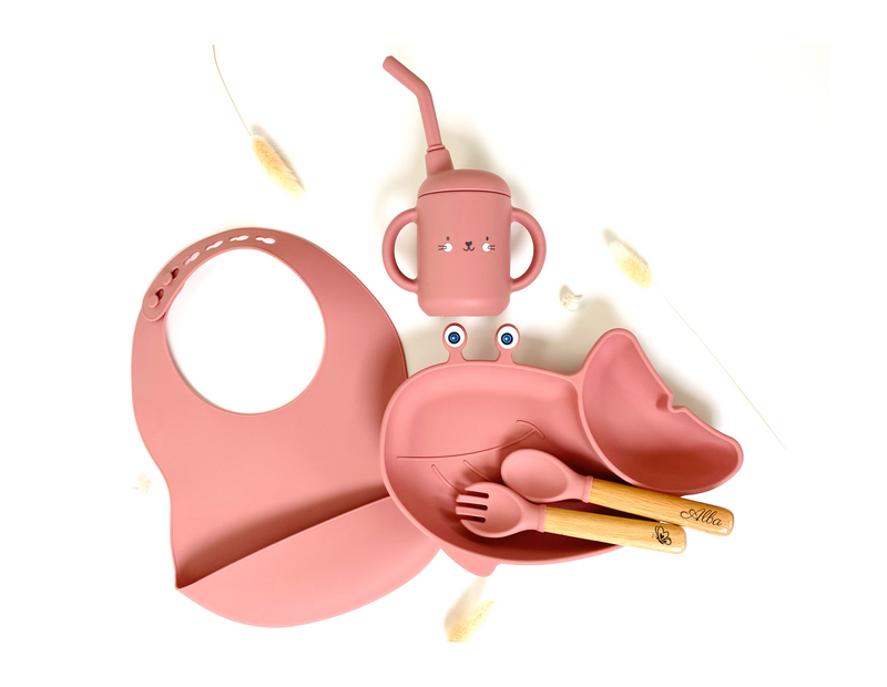 Gabin Le Set Repas Malin - Baleine (Personnalisable)