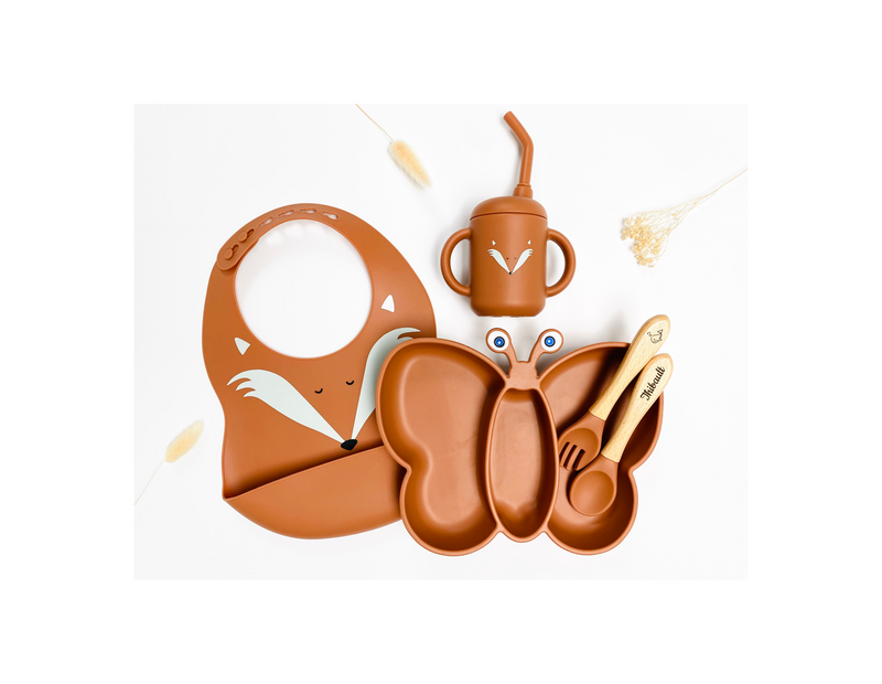 Mathéo Le Set Repas Rigolo - Papillon (Personnalisable)