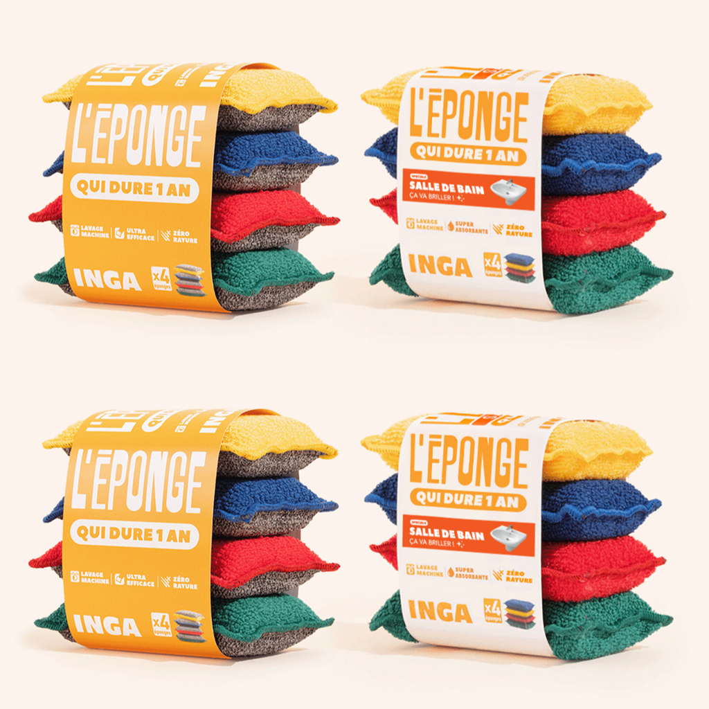 Pack Couleurs - Éponges Et Éponges Salle De Bain