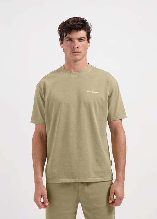 Camiseta Essential Lavada - Verde Pizarra
