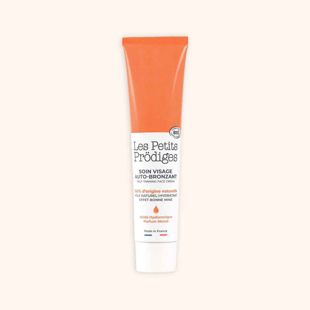 Soin visage autobronzant hydratant teint naturel progressif tous types de peaux