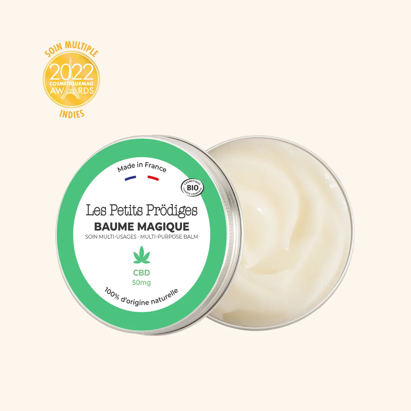 Baume magique CBD multi-usages apaisant zones sèches visage corps