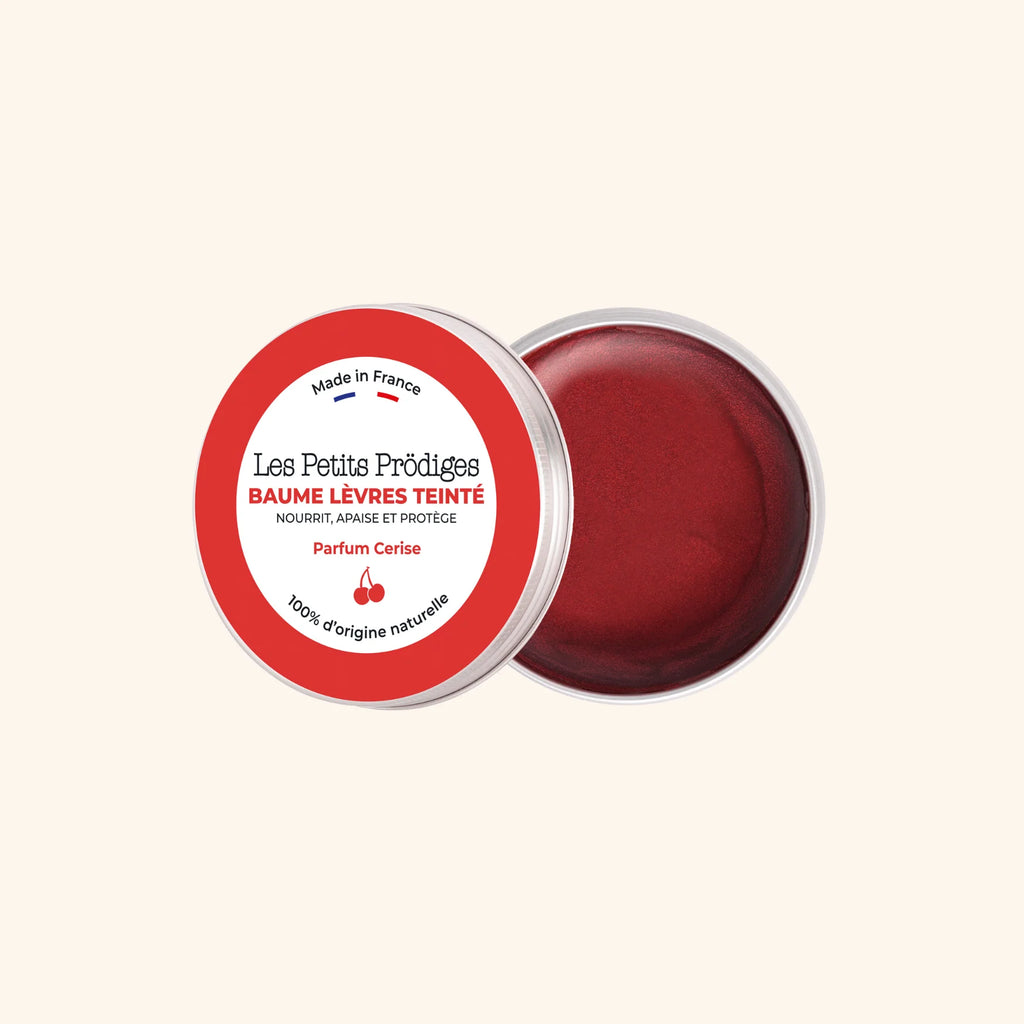 Baume lèvres teinté naturel nourrissant finition glossy teinte cerise