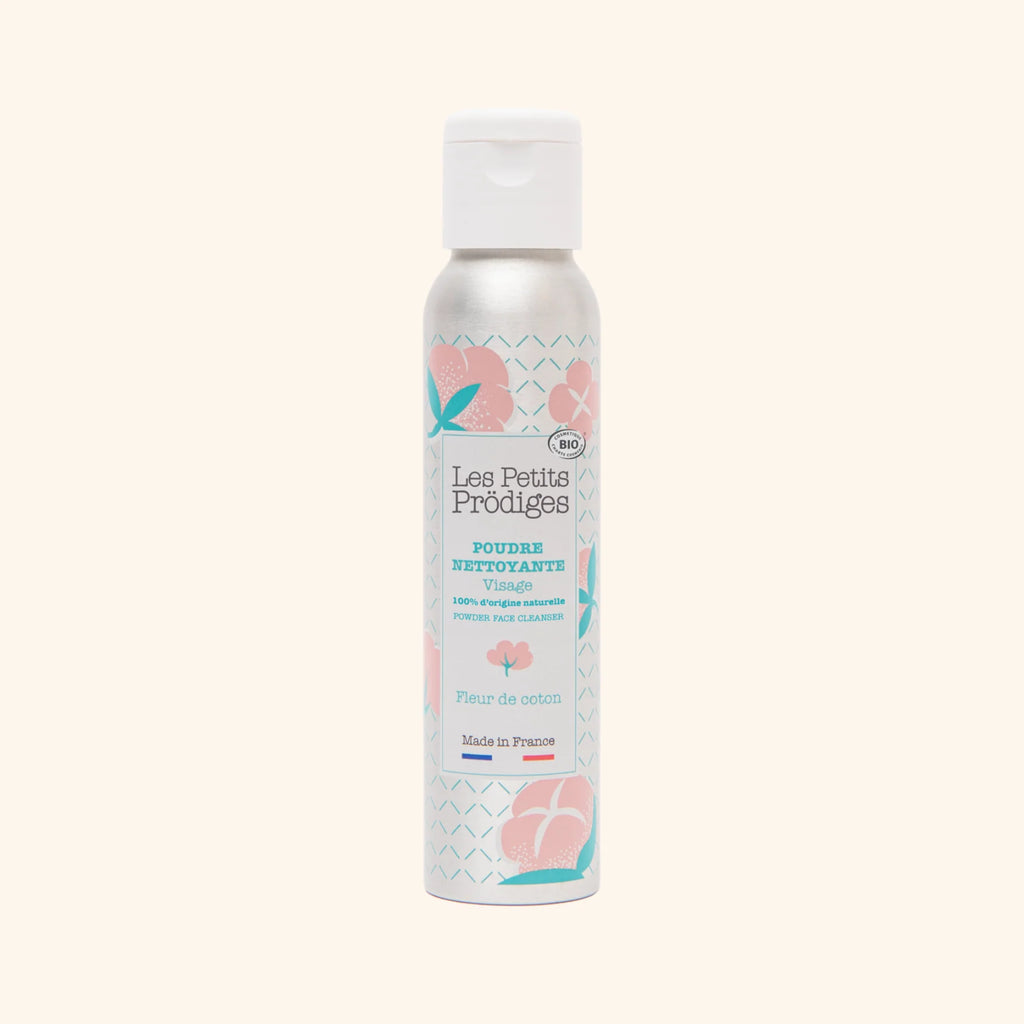 Poudre nettoyante visage fleur de coton bio mousse aérienne
