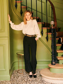 PANTALON DROIT NOIR PADDY PETITE MENDIGOTE