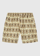 Shorts de baño con insignia de palma - Arena