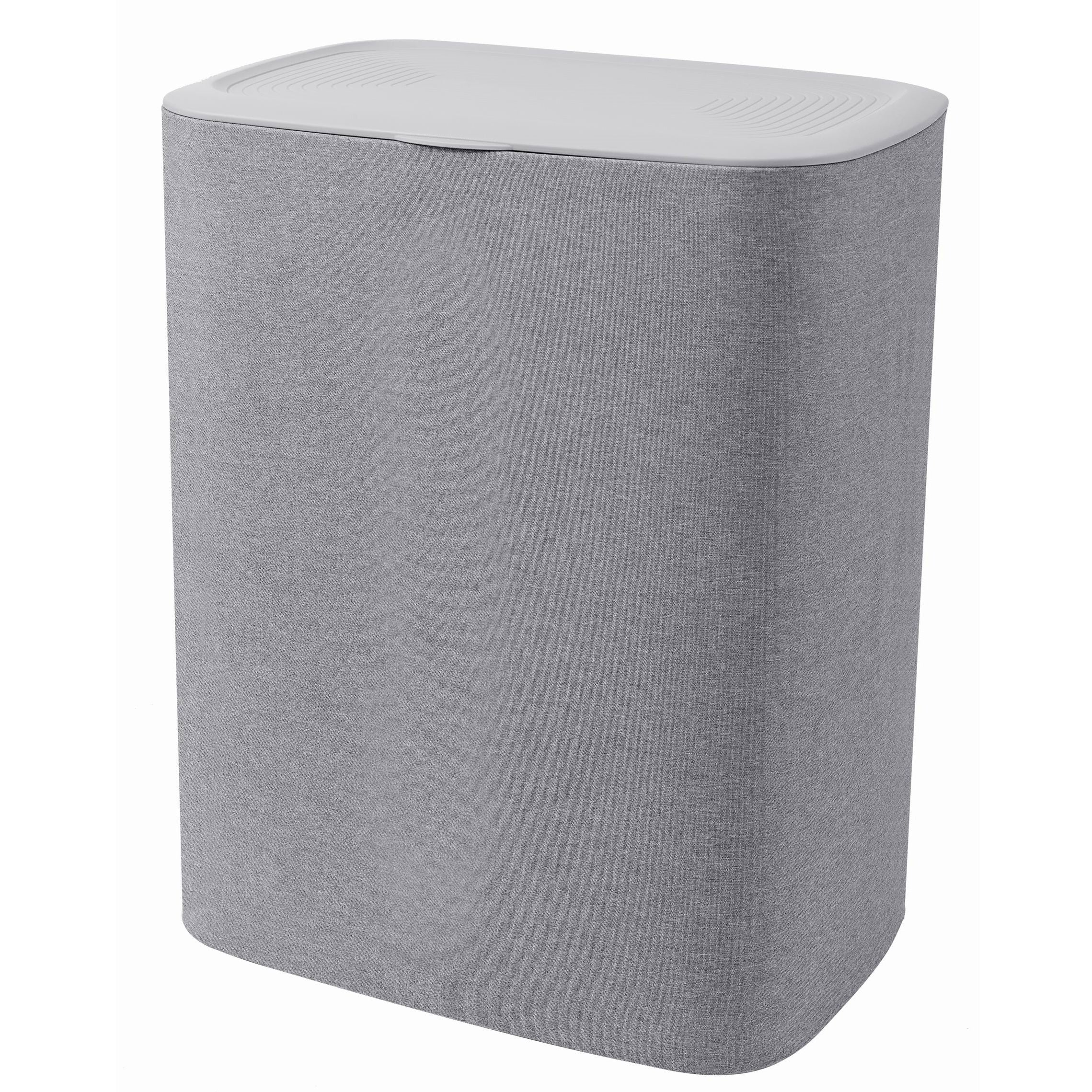 Panier À Linge Avec Couvercle Sven - 50L - Gris