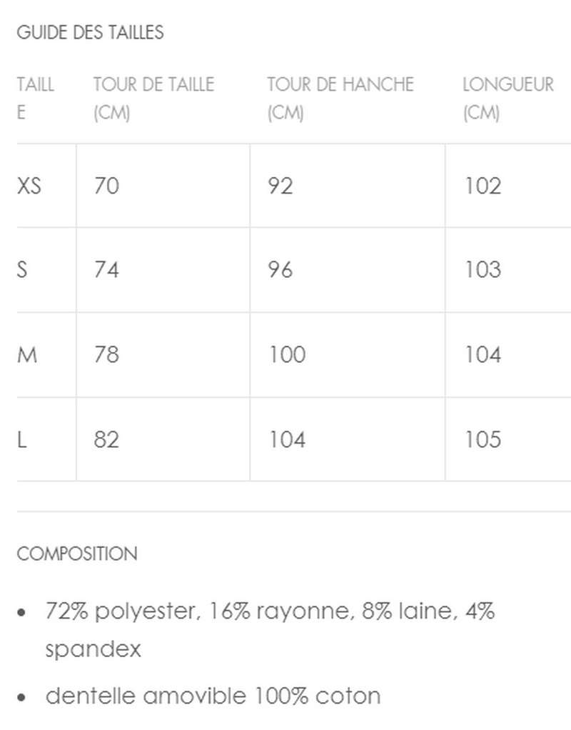 Pantalon Droit Trompe-L'Œil Orné Dentelle - Cookie