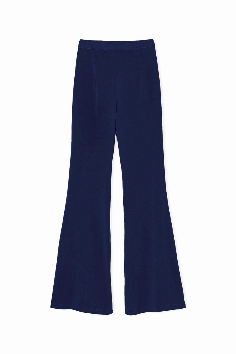 Pantalon Seventies Maille Marine