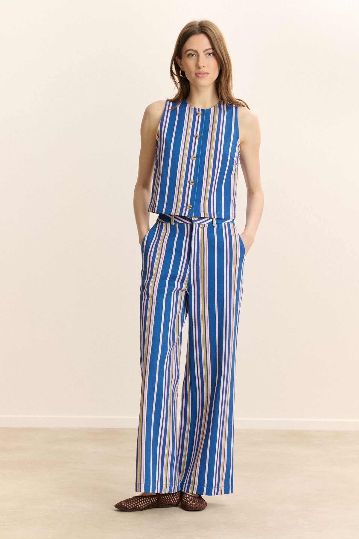 Pantalon Victorine - Bleu