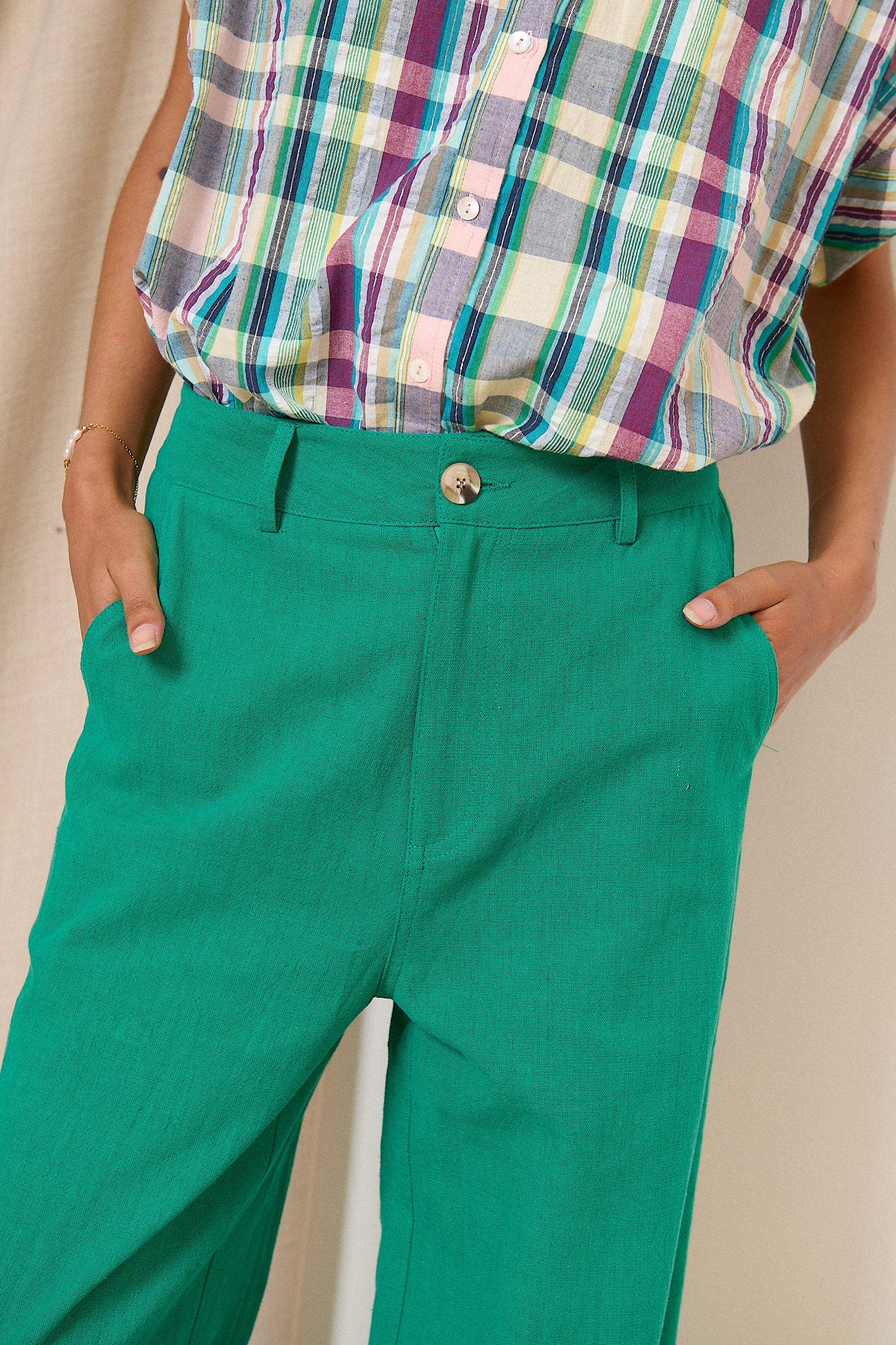 Pantalon Victorine - Turquoise