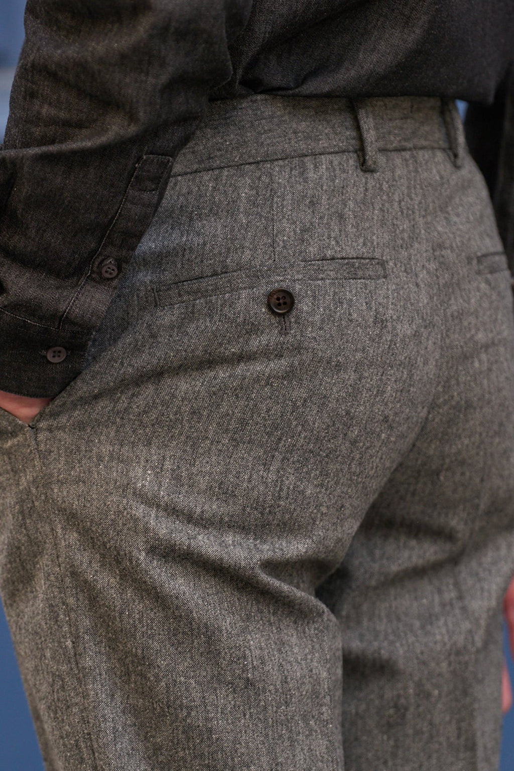 Eluard P Suit Trousers - Smoke