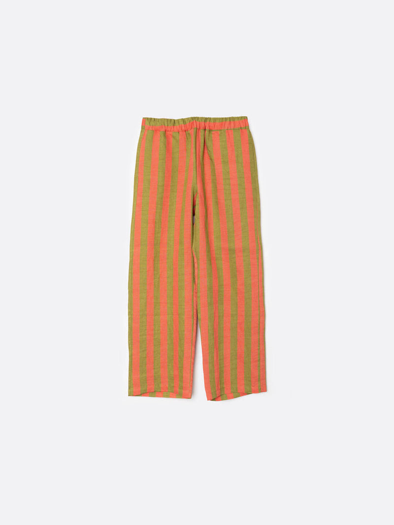 Pink And Green Striped Pants