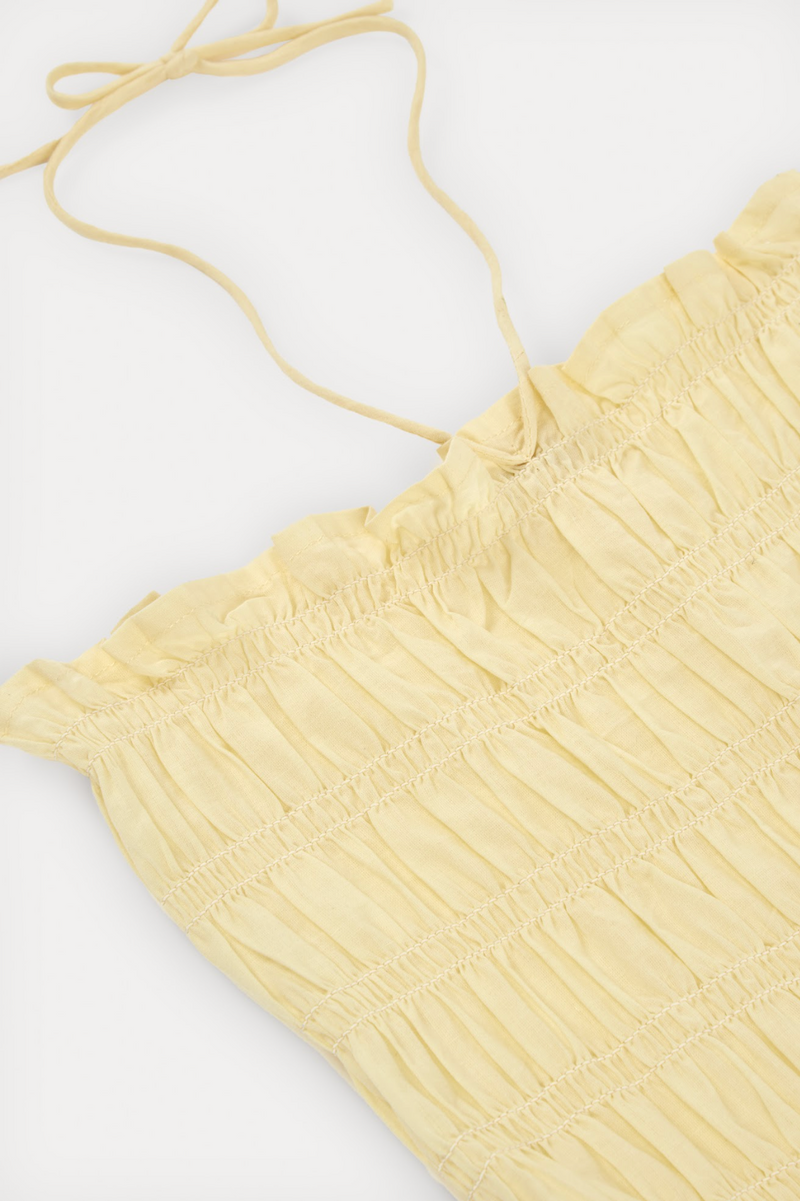 Robe Par Strapless Yellow