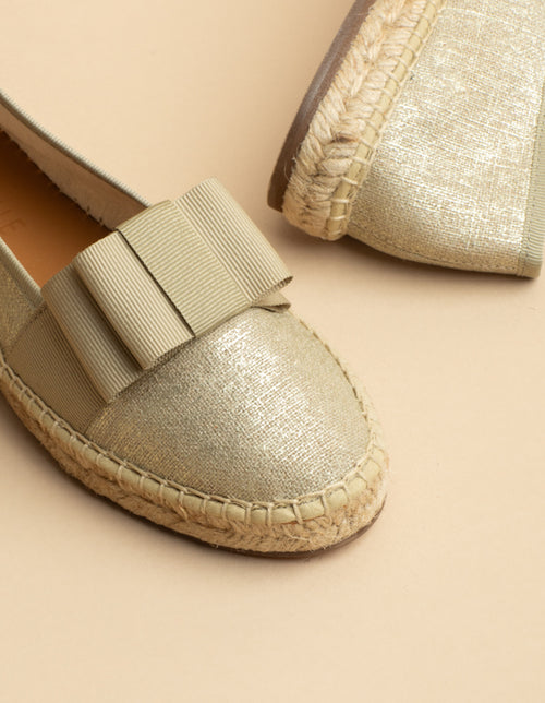 Espadrilles Parsienne - Toile Lin Dore - Femme