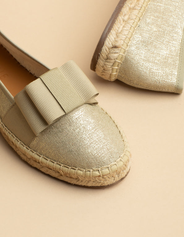 Espadrilles Parsienne - Toile Lin Dore - Femme