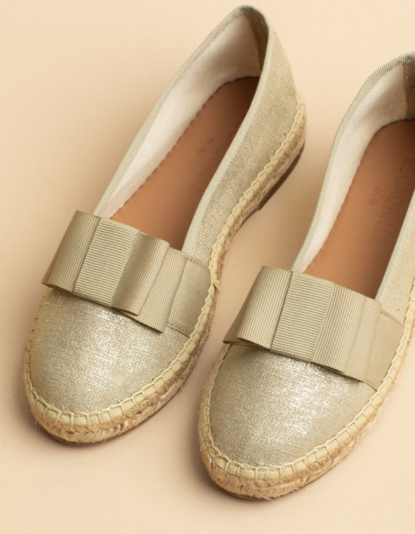 Espadrilles Parsienne - Toile Lin Dore - Femme