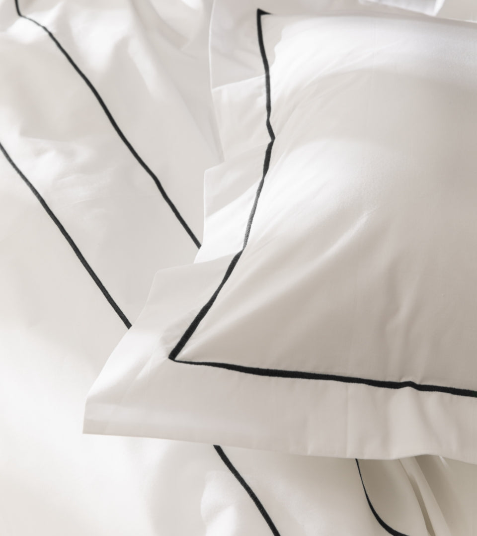 Set De 2 Taies D'Oreillers - 100% Percale De Coton Bourdon - 11 Coloris