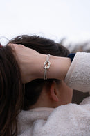 Bracelet Pataras - Rayé Beige Et Blanc