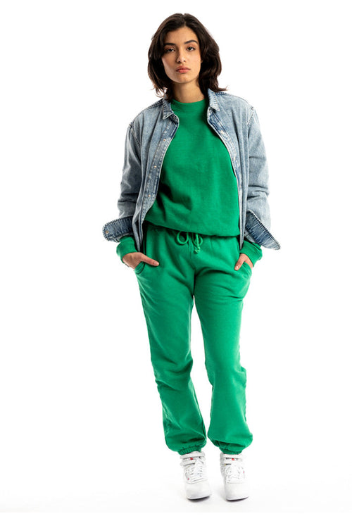 Le Jogging Marty® Molleton Bio-Recyclé Vert Hollywood