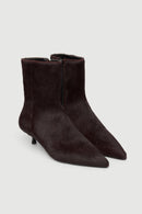 Bottines Paula - Cuir De Veau Bordeaux