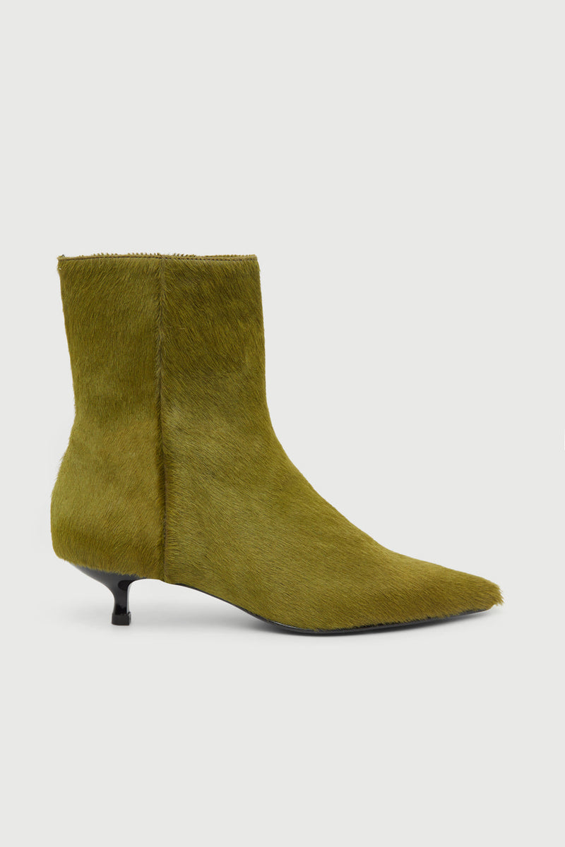 Bottines Paula - Veau Olive