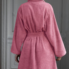 Plain Terry - Bathrobe - Blush
