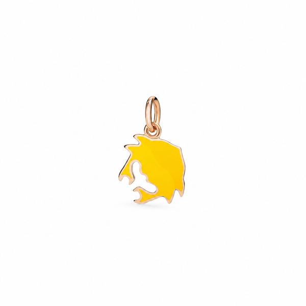Charm Krabbe – 9 kt Roségold & Emaille