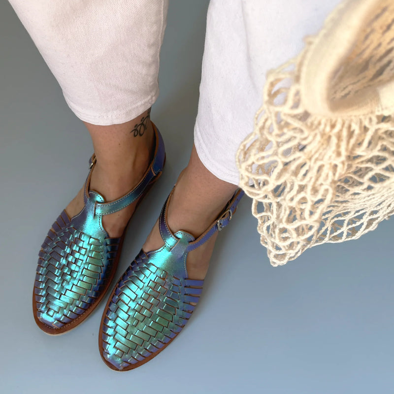 Mapache - Huaraches - Peonia Blue Mermaid