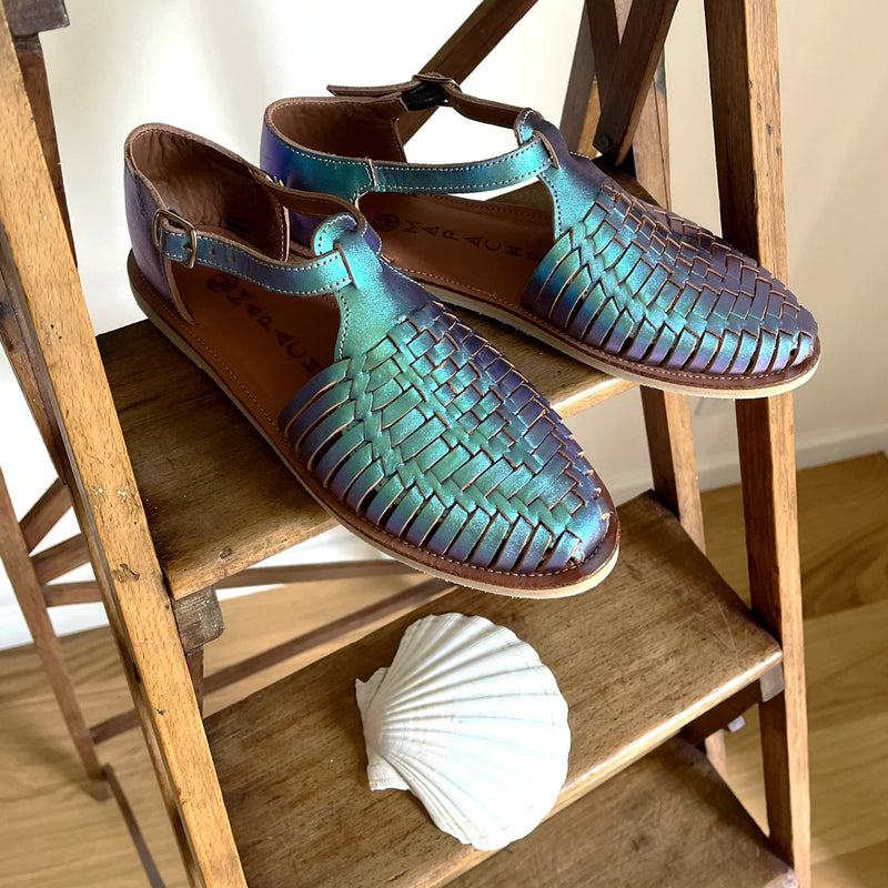 Mapache - Huaraches - Peonia Blue Mermaid