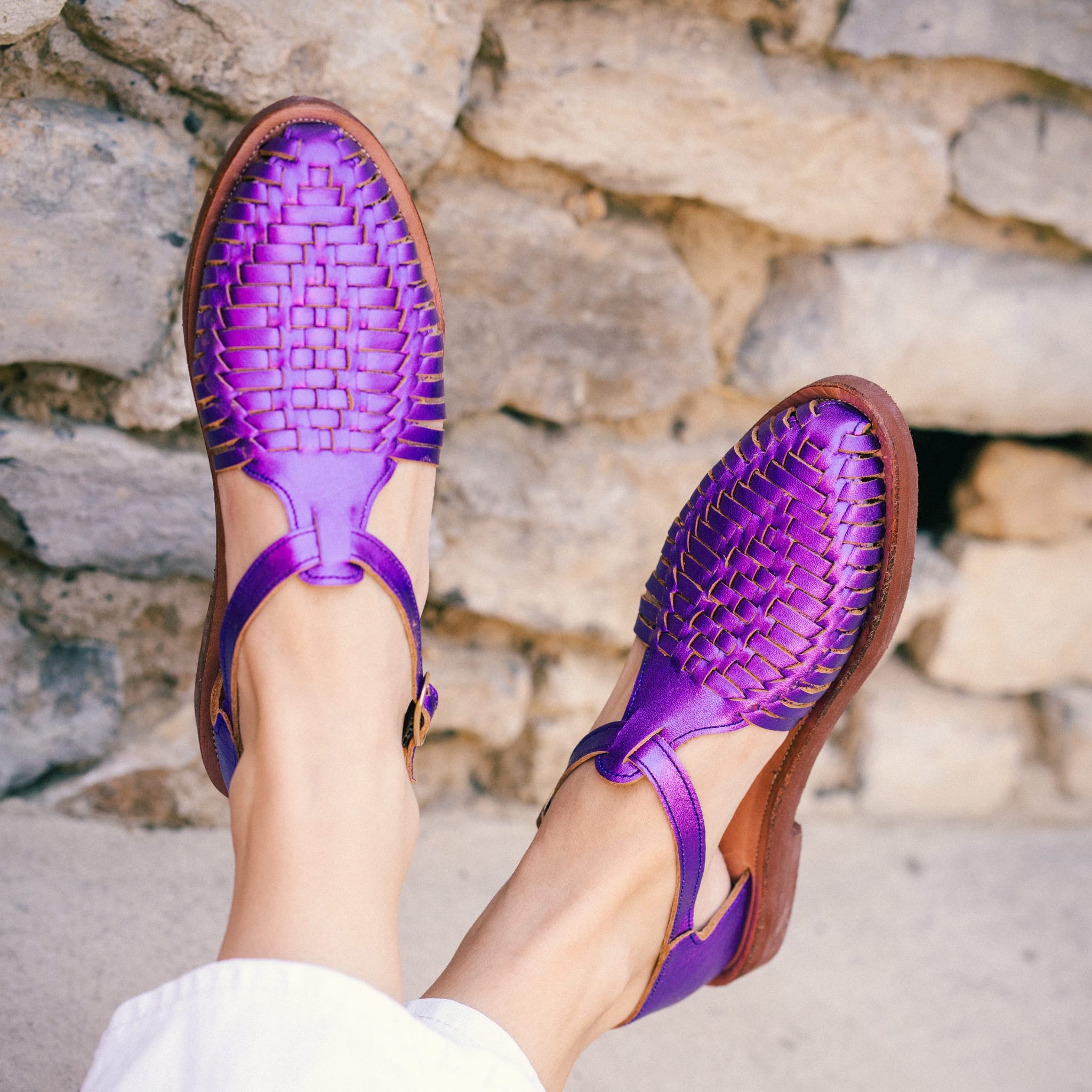 Huaraches Peonia - Violet Flashy