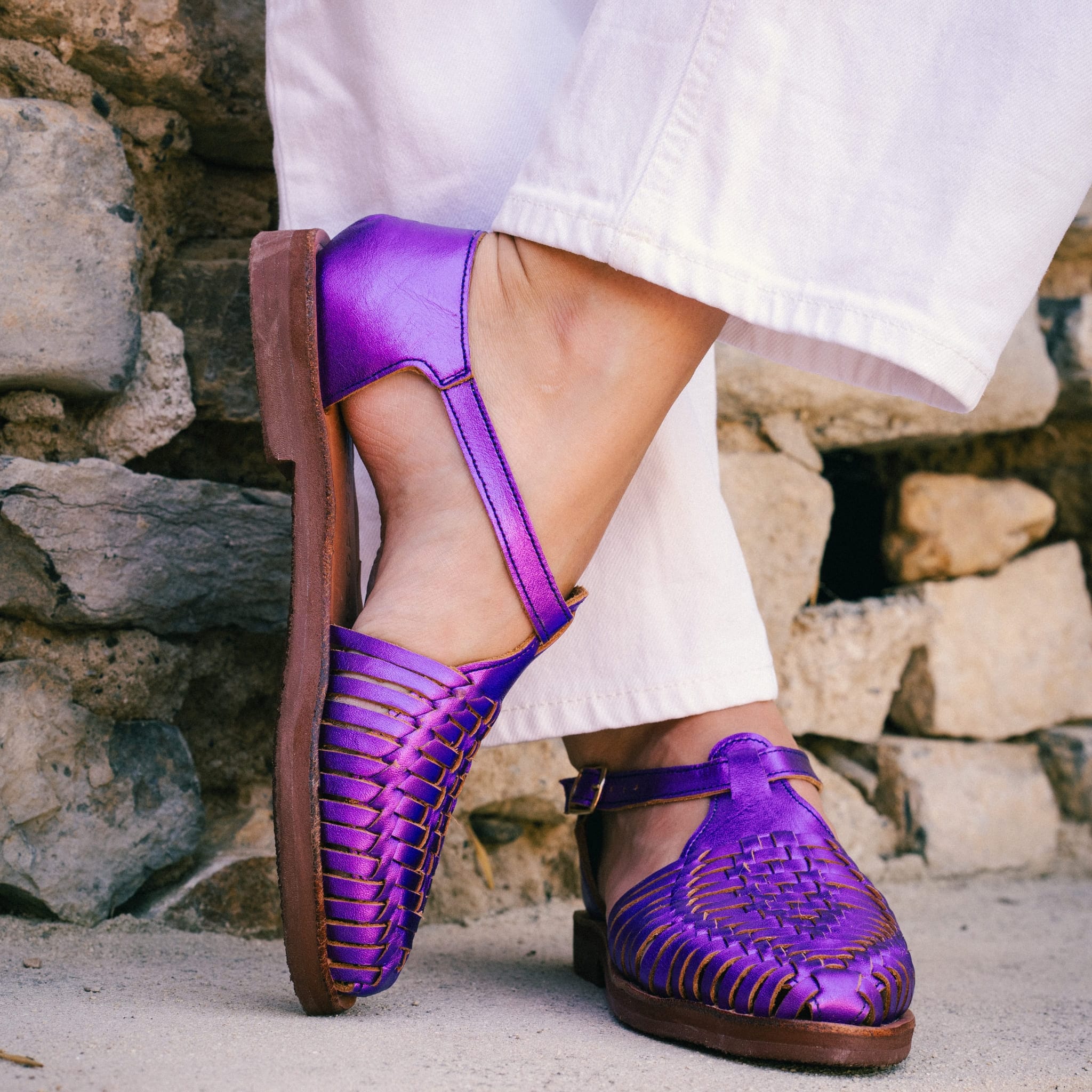 Huaraches Peonia - Violet Flashy