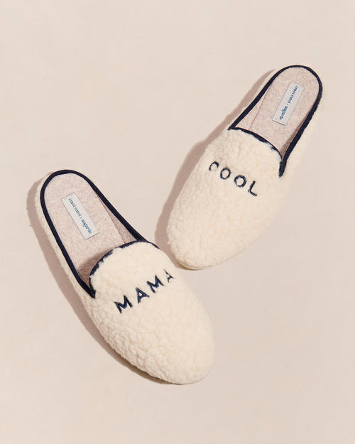 Les Chaussons Mama Cool En Laine Bouclette - Angarde X Émoi Émoi