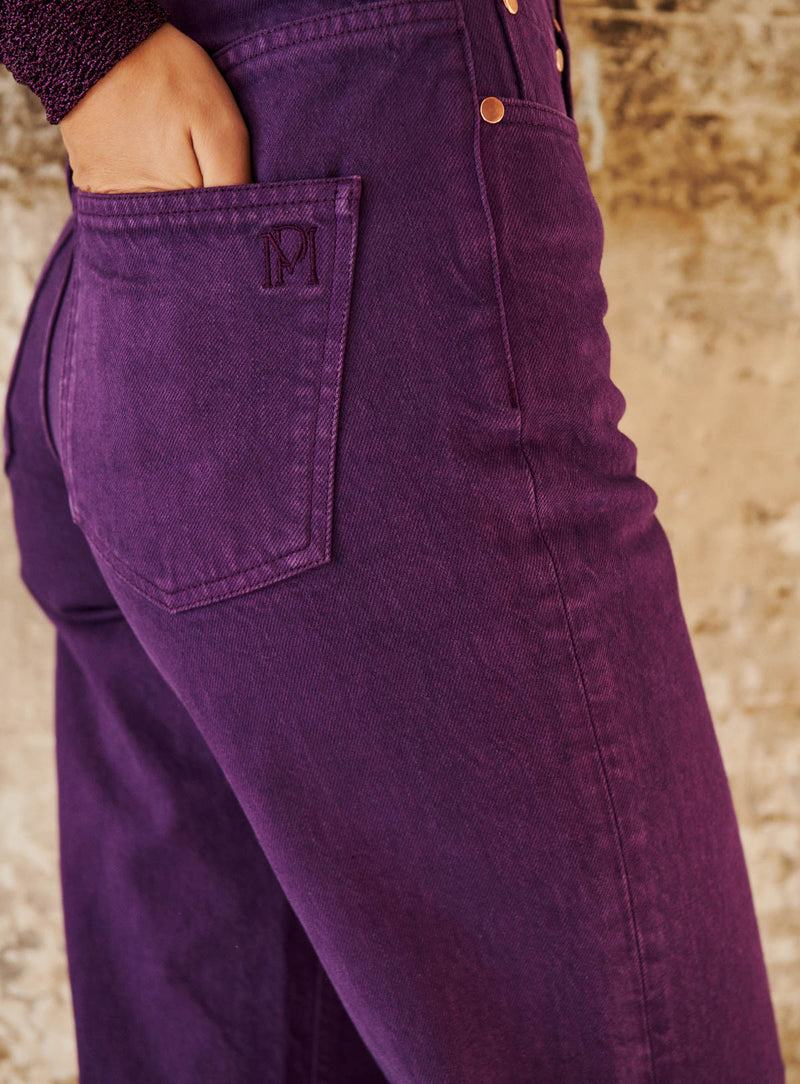 Jeans Droit Large Perrine - Violet