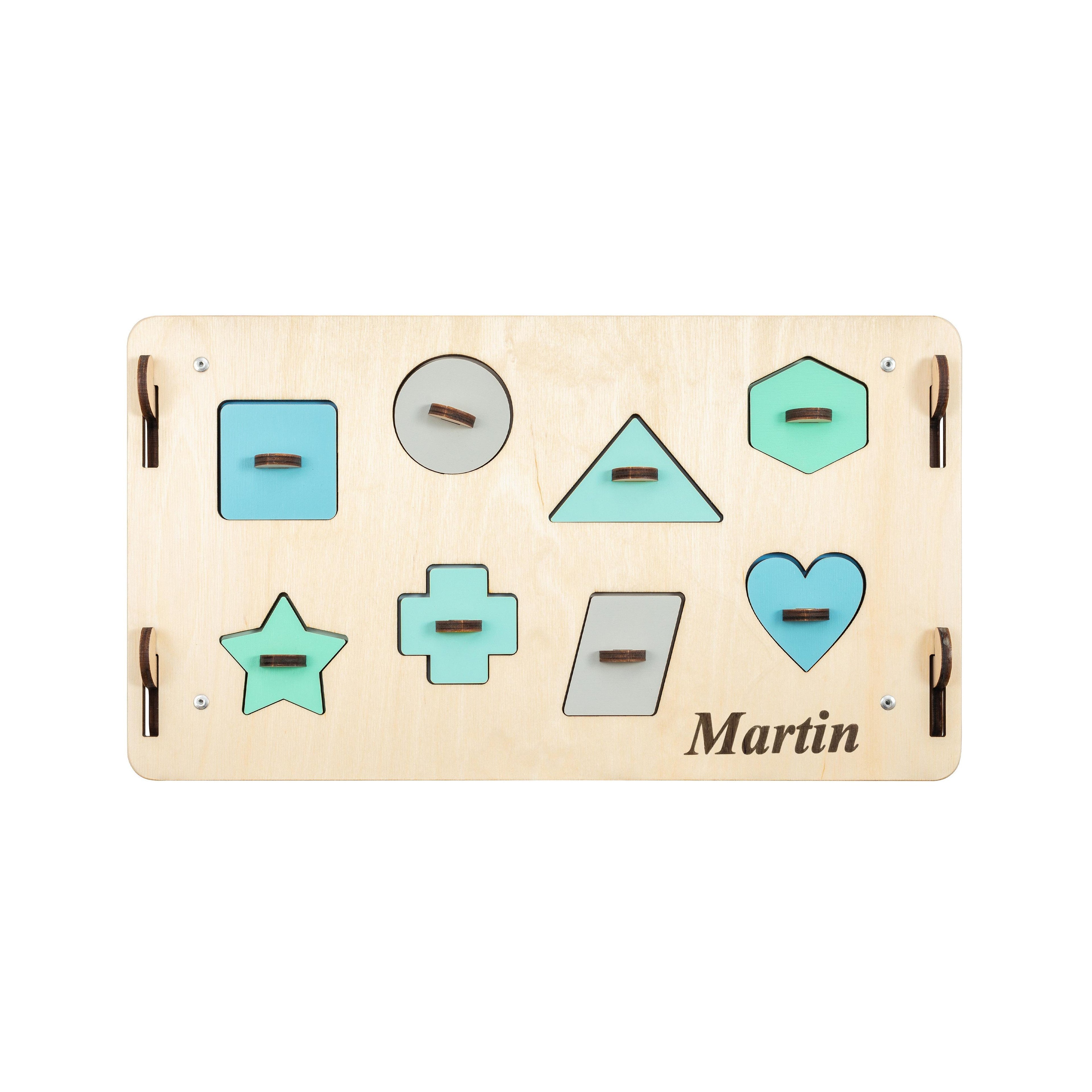 Busy Board Educational Wooden House – Natura