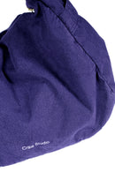 Petit Sac Hobo Coton Encre