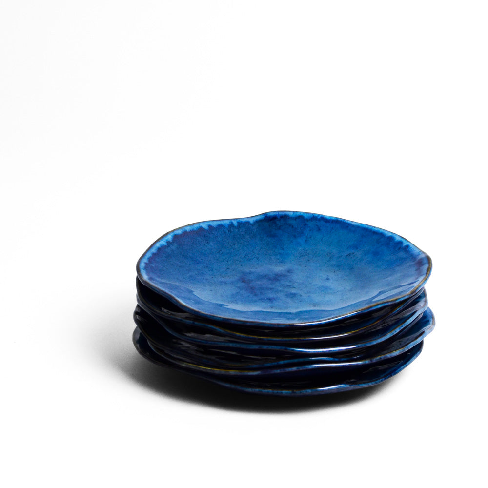 Plato Onda Pequeño | Azul abisal